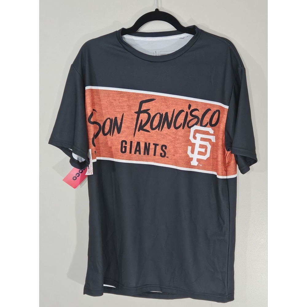 San Francisco Giants MLB T-Shirt Men's Large FOCO Black Orange NWT New With Tags